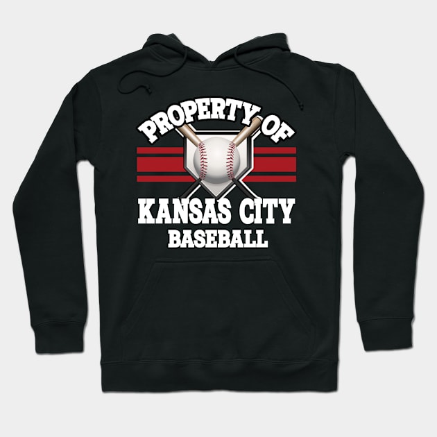 Proud Name Kansas City Graphic Property Vintage Baseball Hoodie by WholesomeFood